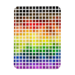 Imán Bandera de orgullo gay arcoíris colorida a cuadros