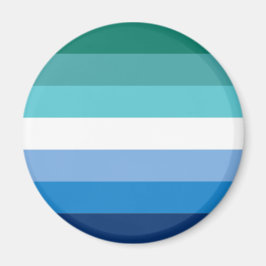 Imán Bandera de Orgullo Gay Masculino (Azul)