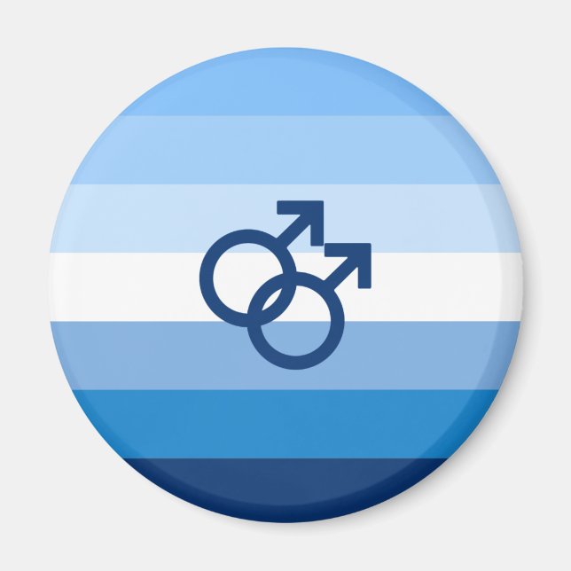 Imán Bandera de orgullo gay MLM (Frente)