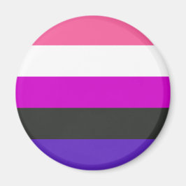 Imán Bandera de orgullo genderfluid