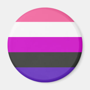 Imán Bandera de orgullo genderfluid
