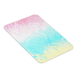 Imán Bandera de orgullo Genderflux abstracta boho swirl