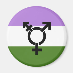 Imán Bandera de orgullo Genderqueer