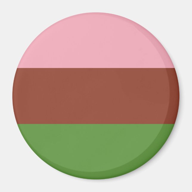 Imán Bandera de Orgullo Ginosexual (Frente)