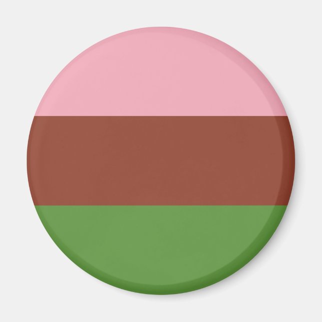Imán Bandera de Orgullo Ginosexual (Frente)