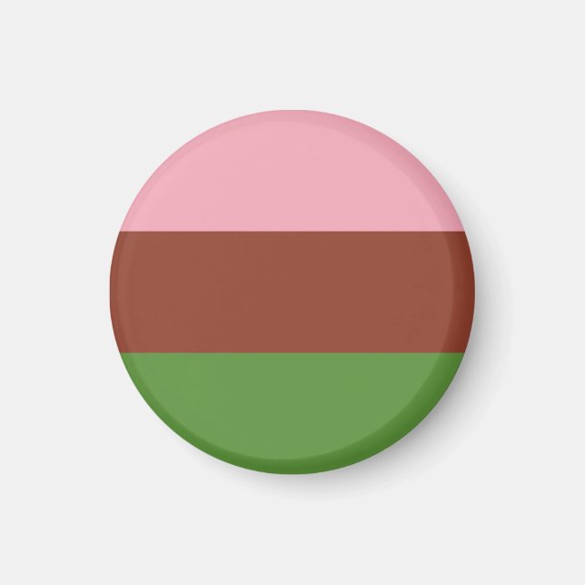 Imán Bandera de Orgullo Ginosexual (Frente)