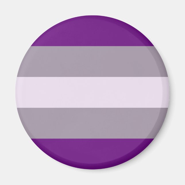 Imán Bandera de Orgullo Grisesexual (Frente)
