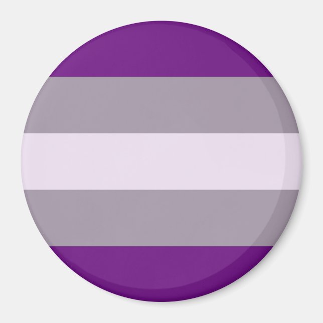 Imán Bandera de Orgullo Grisesexual (Frente)