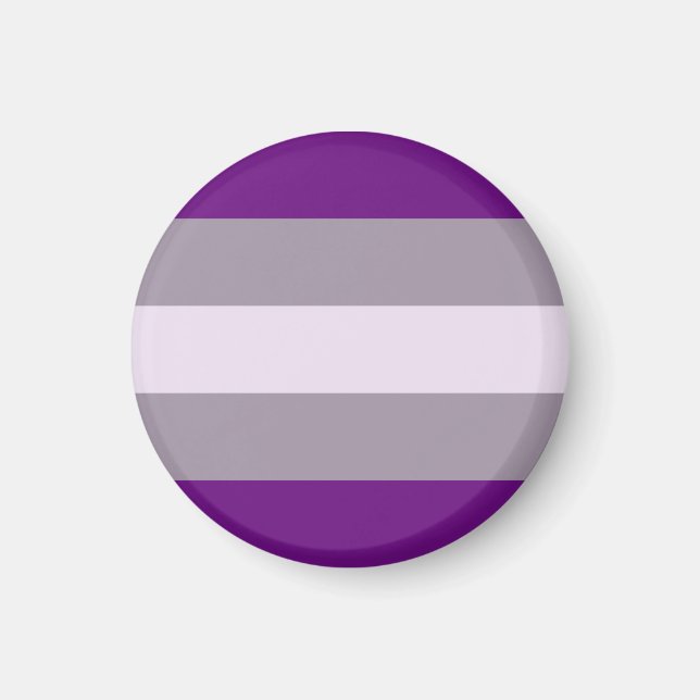Imán Bandera de Orgullo Grisesexual (Frente)