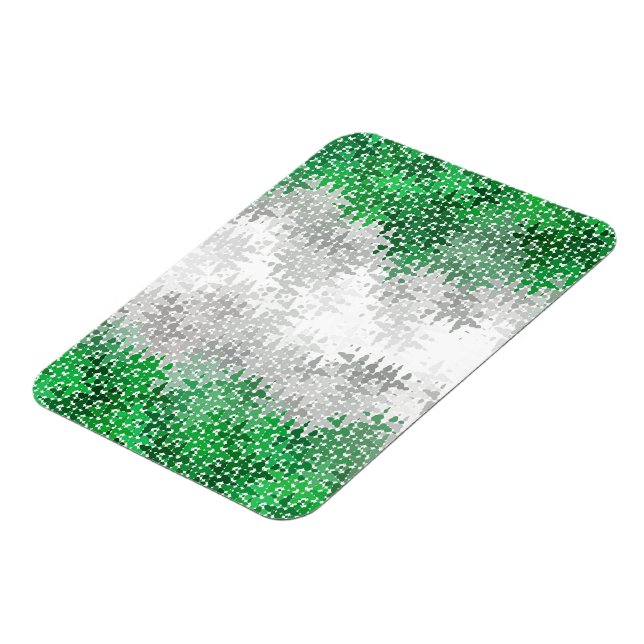 Imán Bandera de Orgullo Grisromántico Abstracto Ondulad (Lado Izquierdo)