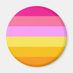 Imán Bandera de Orgullo Lesbiana (Amanecer)