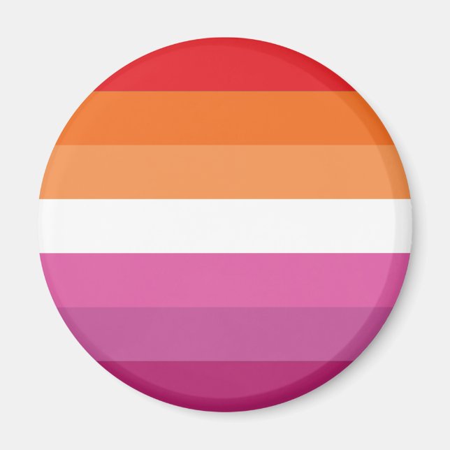 Imán Bandera de Orgullo Lesbiano (Frente)