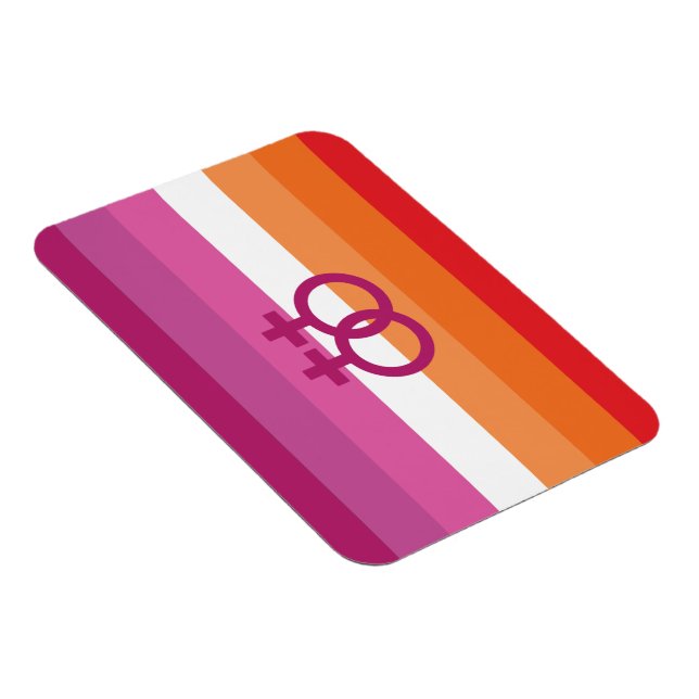 Imán Bandera de orgullo lésbico WLW (Lado Derecho)