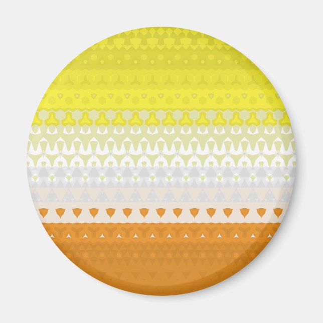 Imán Bandera de Orgullo Maverique Geométrica Boho Funky (Frente)