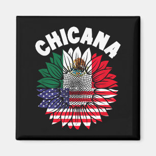 Imán Bandera de orgullo mexicano Chicana raíces de Méxi