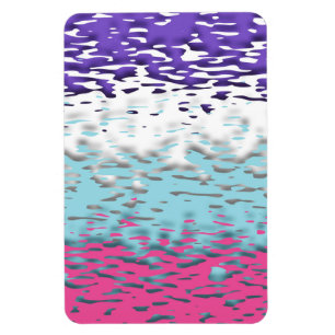 Imán Bandera de orgullo multisexual funky trippy ondula
