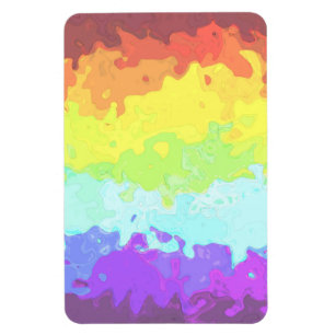 Imán Bandera de Orgullo Neurogénero Abstracta Boho Groo