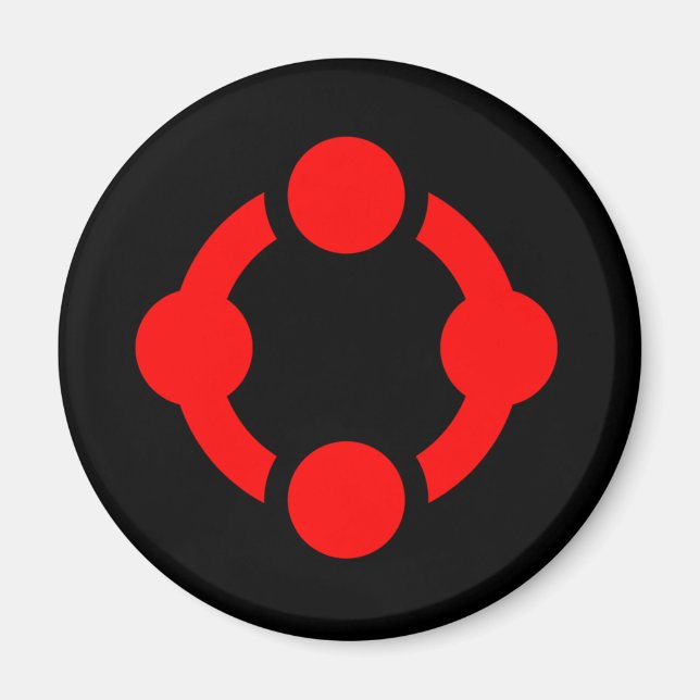 Imán Bandera de Orgullo Niche (Negro) (Frente)