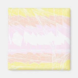 Imán Bandera de Orgullo Pangénero Abstracto Geométrico