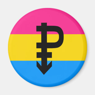 Imán Bandera de Orgullo Pansexual