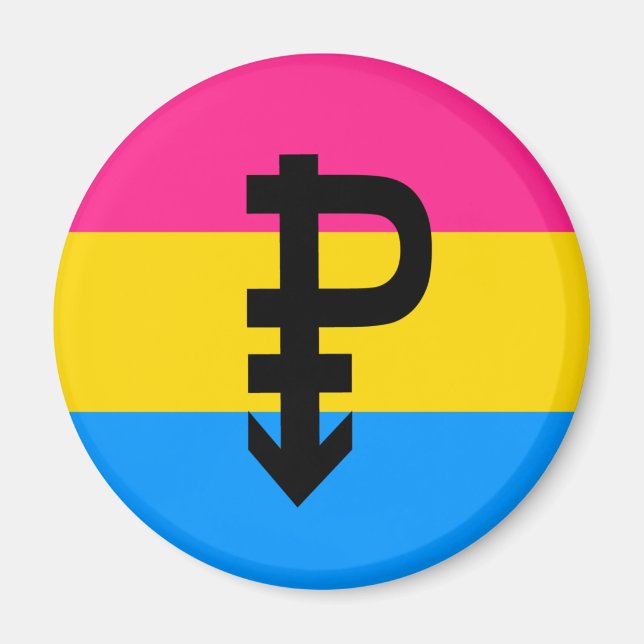 Imán Bandera de Orgullo Pansexual (Frente)