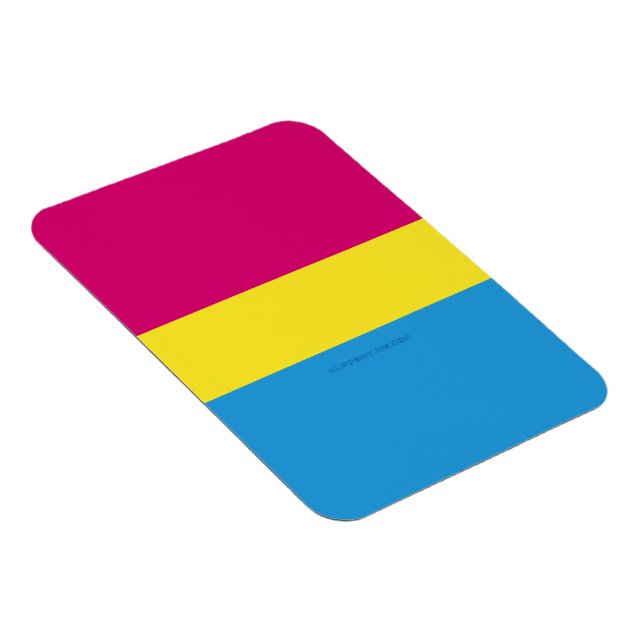 Imán bandera de orgullo pansexual SlipperyJoe rosa ámba (Lado Derecho)