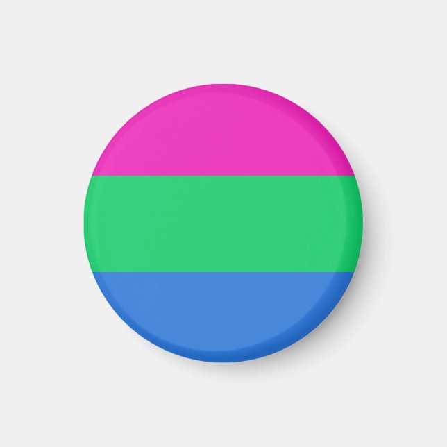 Imán Bandera de Orgullo Polisexual (Frente)