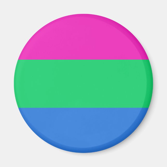 Imán Bandera de Orgullo Polisexual (Frente)