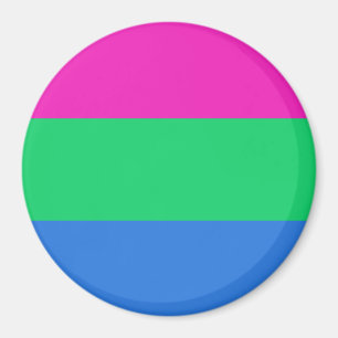 Imán Bandera de orgullo polissexual