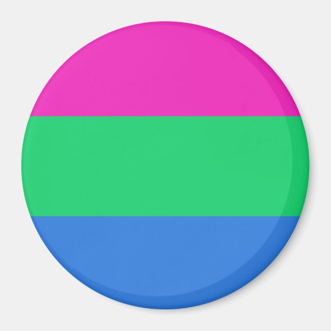 Imán Bandera de orgullo polissexual (Frente)