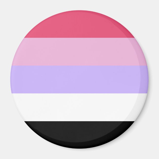 Imán Bandera de Orgullo Reciprosexual (Frente)