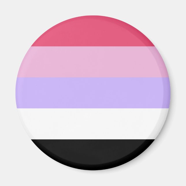 Imán Bandera de Orgullo Reciprosexual (Frente)