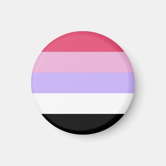 Imán Bandera de Orgullo Reciprosexual (Frente)