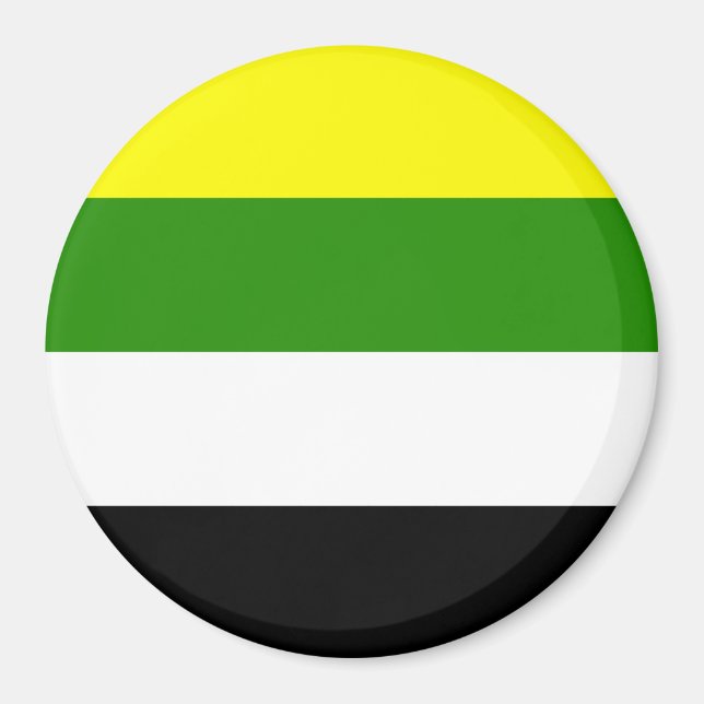 Imán Bandera de Orgullo Skoliosexual (Frente)