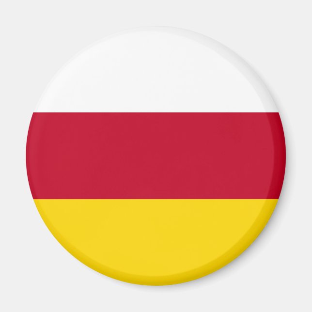Imán Bandera de Osetia del Norte (Frente)