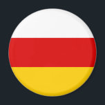 Imán Bandera de Osetia del Sur<br><div class="desc">Bandera patriótica de Osetia del Sur</div>