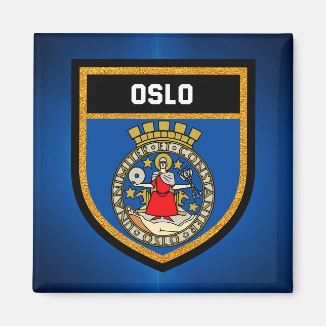 Imán Bandera de Oslo (Frente)