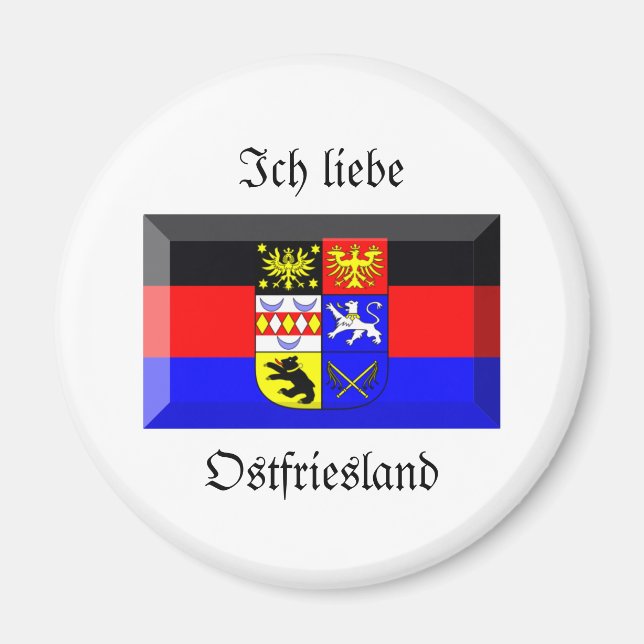 Imán Bandera de Ostfriesland Gem (Frente)