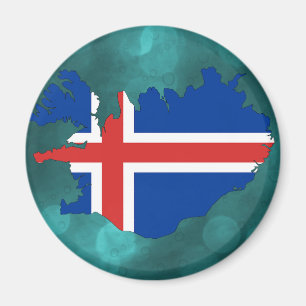 Imán Bandera de país de Islandia