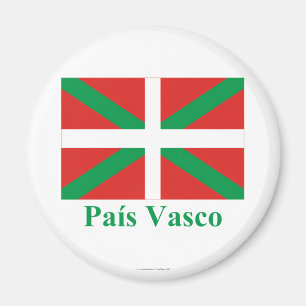 Imán Bandera de País Vasco (Euskadi) con nombre