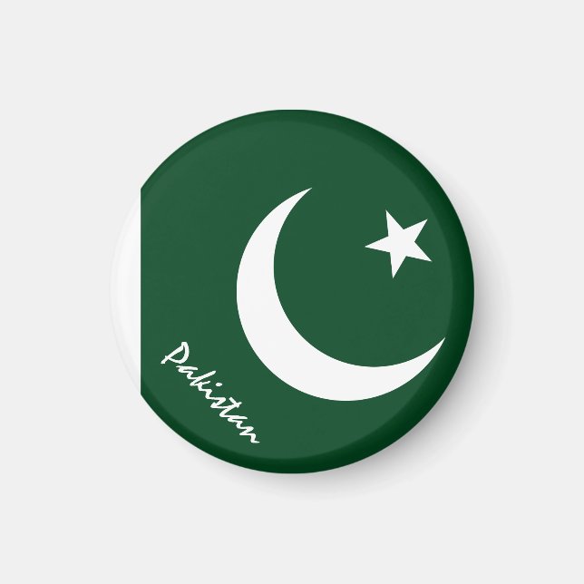 Imán Bandera de Pakistán y Asia - hinchas de viajes y d (Frente)
