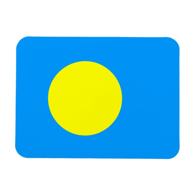 Imán Bandera de Palau (Horizontal)