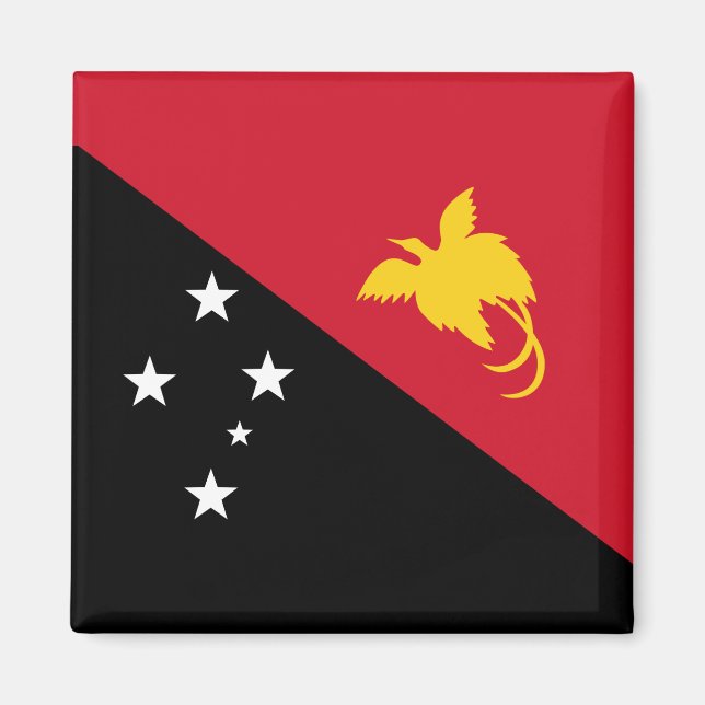 Imán Bandera de Papúa Nueva Guinea (Frente)
