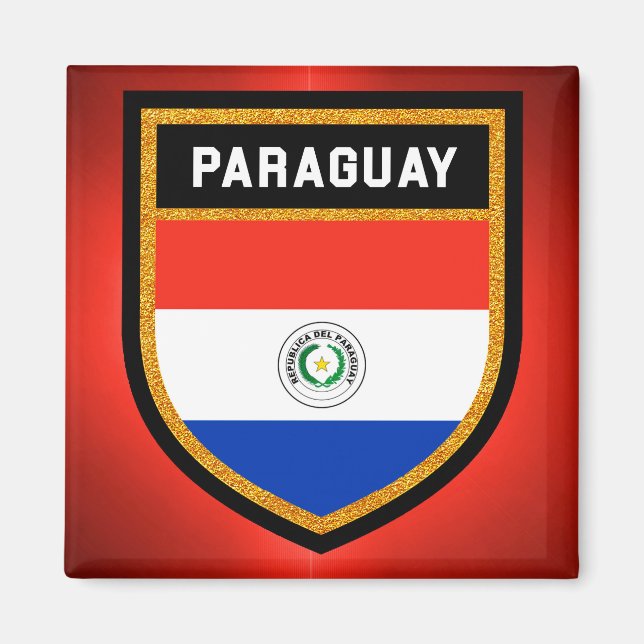 Imán Bandera de Paraguay (Frente)