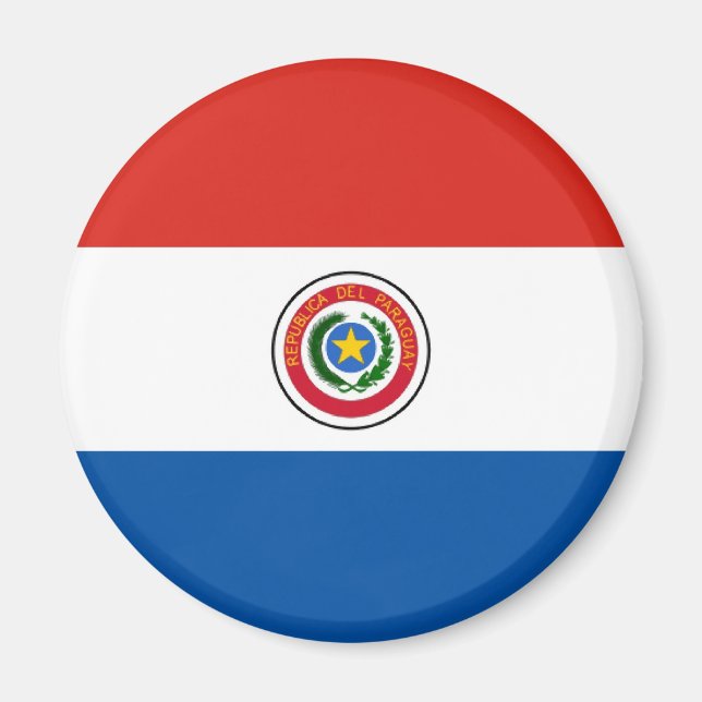 Imán Bandera de Paraguay (Frente)