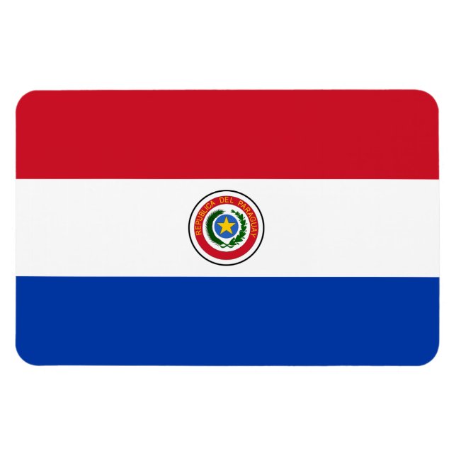 Imán Bandera de Paraguay (Horizontal)