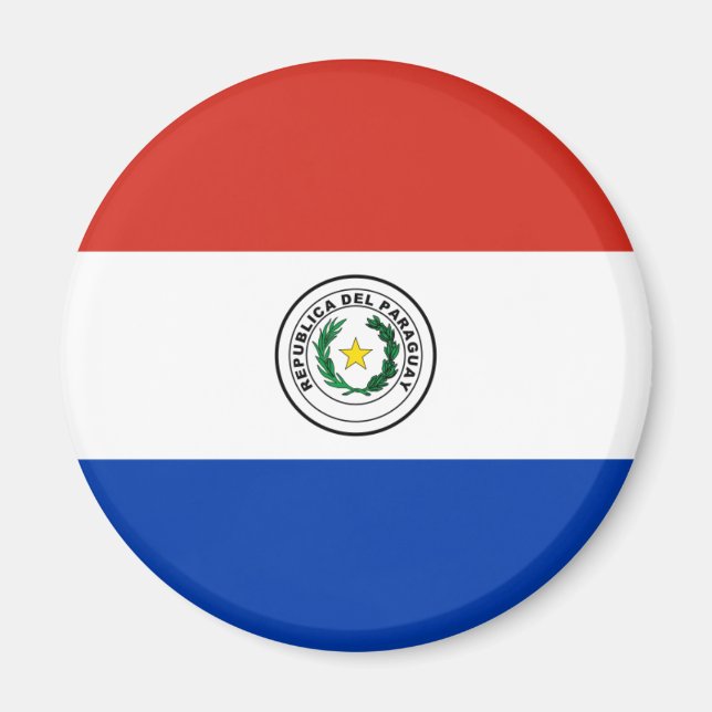 Imán Bandera de Paraguay - Bandera de Paraguay (Frente)