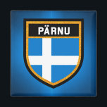 Imán Bandera de Pärnu<br><div class="desc">Bandera de Pärnu</div>