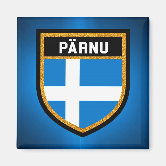 Imán Bandera de Pärnu (Frente)