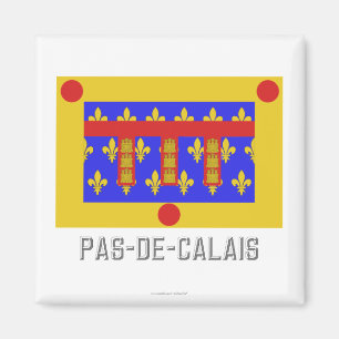 Imán Bandera de Pas-de-Calais con nombre